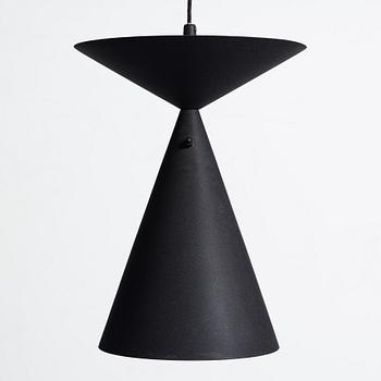 Bertil Brisborg, a black lacquered ceiling light, Nordiska Kompaniet, Stockholm 1950's.