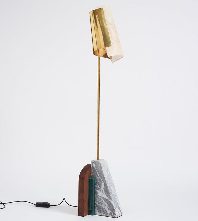 Erik Bratsberg, a "Lorian", floor lamp, first edition, executed in his workshop, Stockholm, 2021.