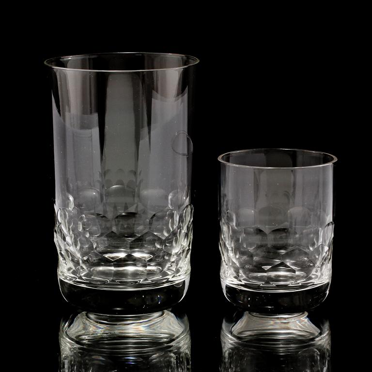 GLASSERVIS, 70 delar, "Ekeberga", Kosta, 1900-talets andra hälft.