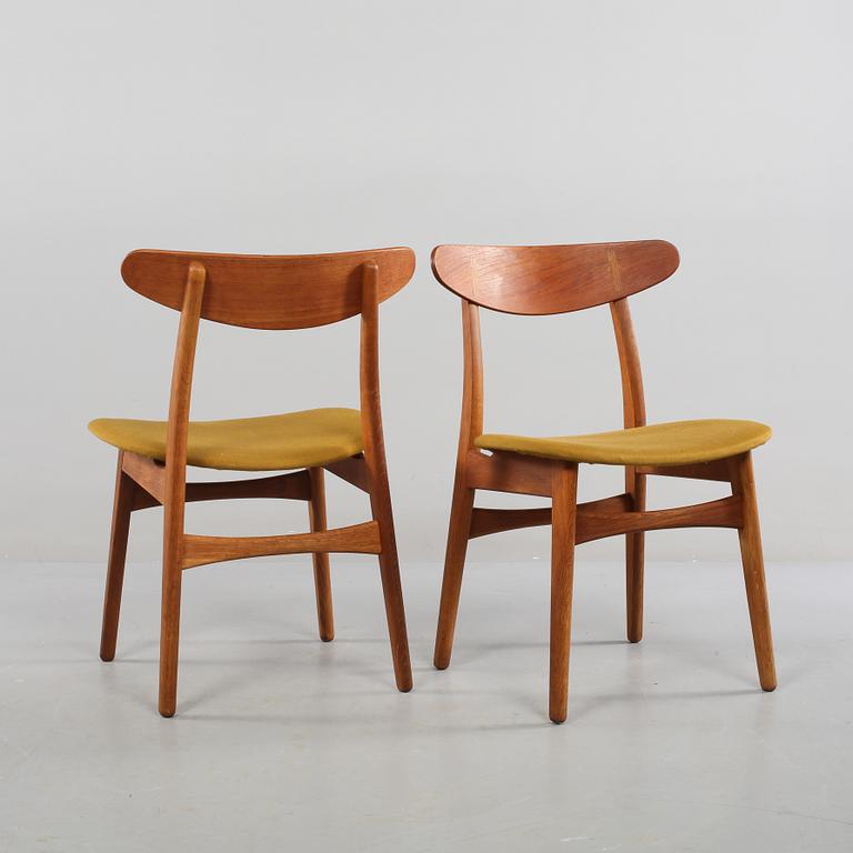STOLAR, 4 st, "CH-30", Hans J Wegner, Danmark, 1900-talets andra hälft.