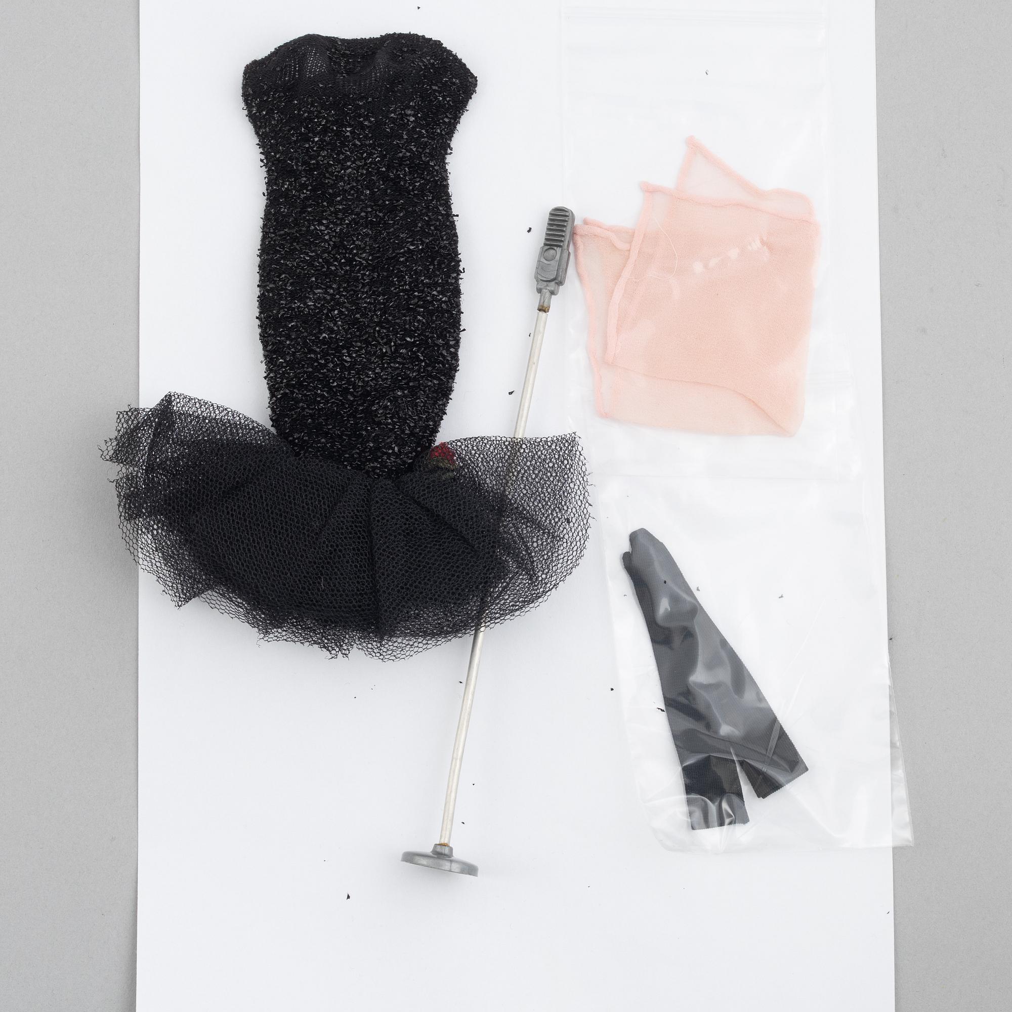 Clothing sets, Barbie, 4 pcs, including "Barbie White Magic 1607" & "Barbie Saturday Matinee 1615", Mattel, 1960s.