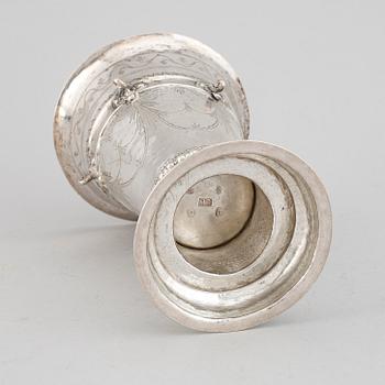 A Norwegian 19th century silver beaker, mark possibly of Christopher Desingthun, Bergen 1842.