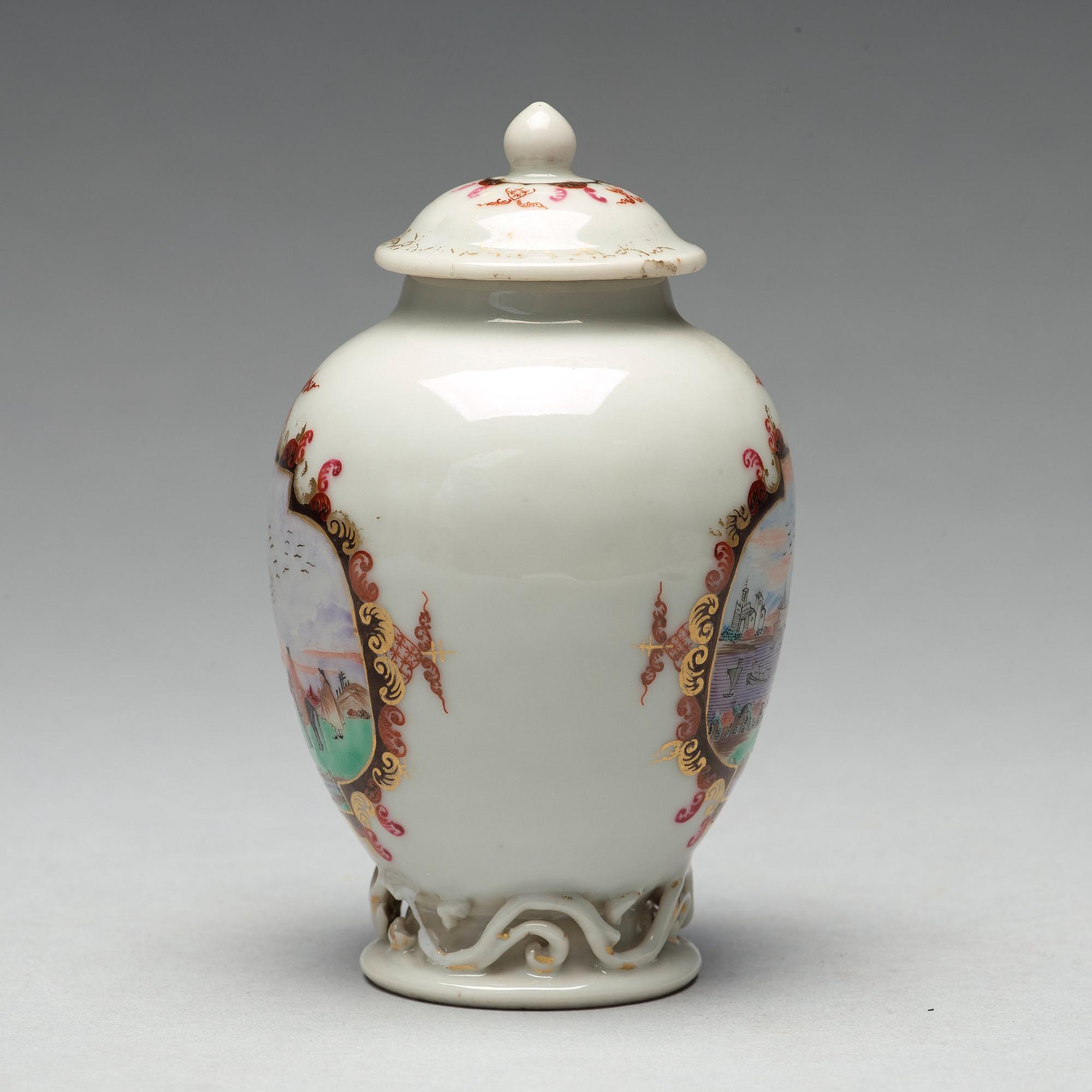 TEDOSA, kompaniporslin. Qingdynastin, Qianlong (1736-95).