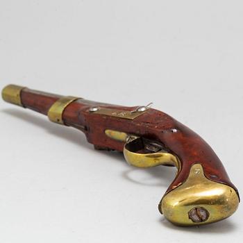 A Swedish flintlock pistol 1816 pattern.