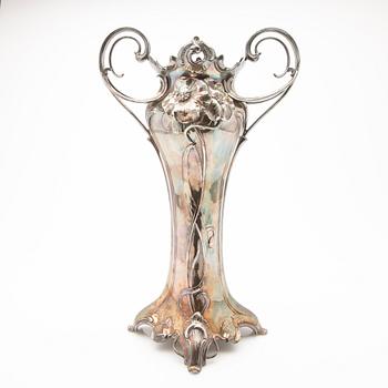 Württembergische Metallwarenfabrik (WMF), Art Nouveau vase, early 20th century.