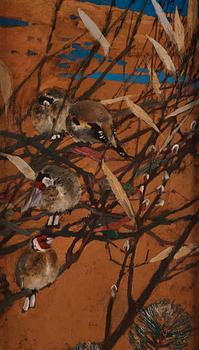 Bruno Liljefors, "Steglitsor" (European goldfinches).