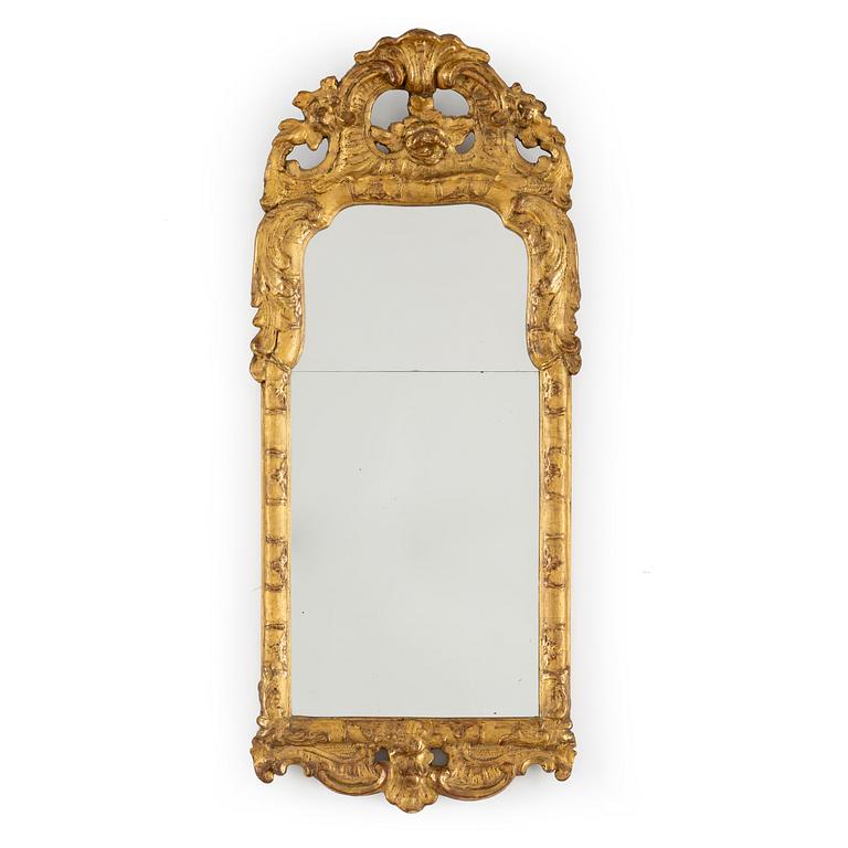 A mid 20th century Rococo style mirror.