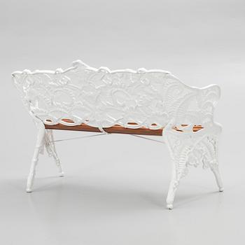 Garden sofa, "Ormbunke", Melins Metal Foundry Anderstorp, 20th century.