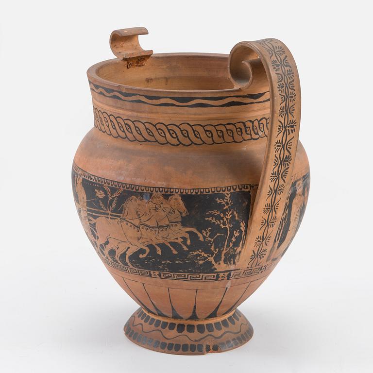 Santeri Salokivi, En grupp nakenmodeller med Urna, 2 st, samt urna från Konstnärens hem.