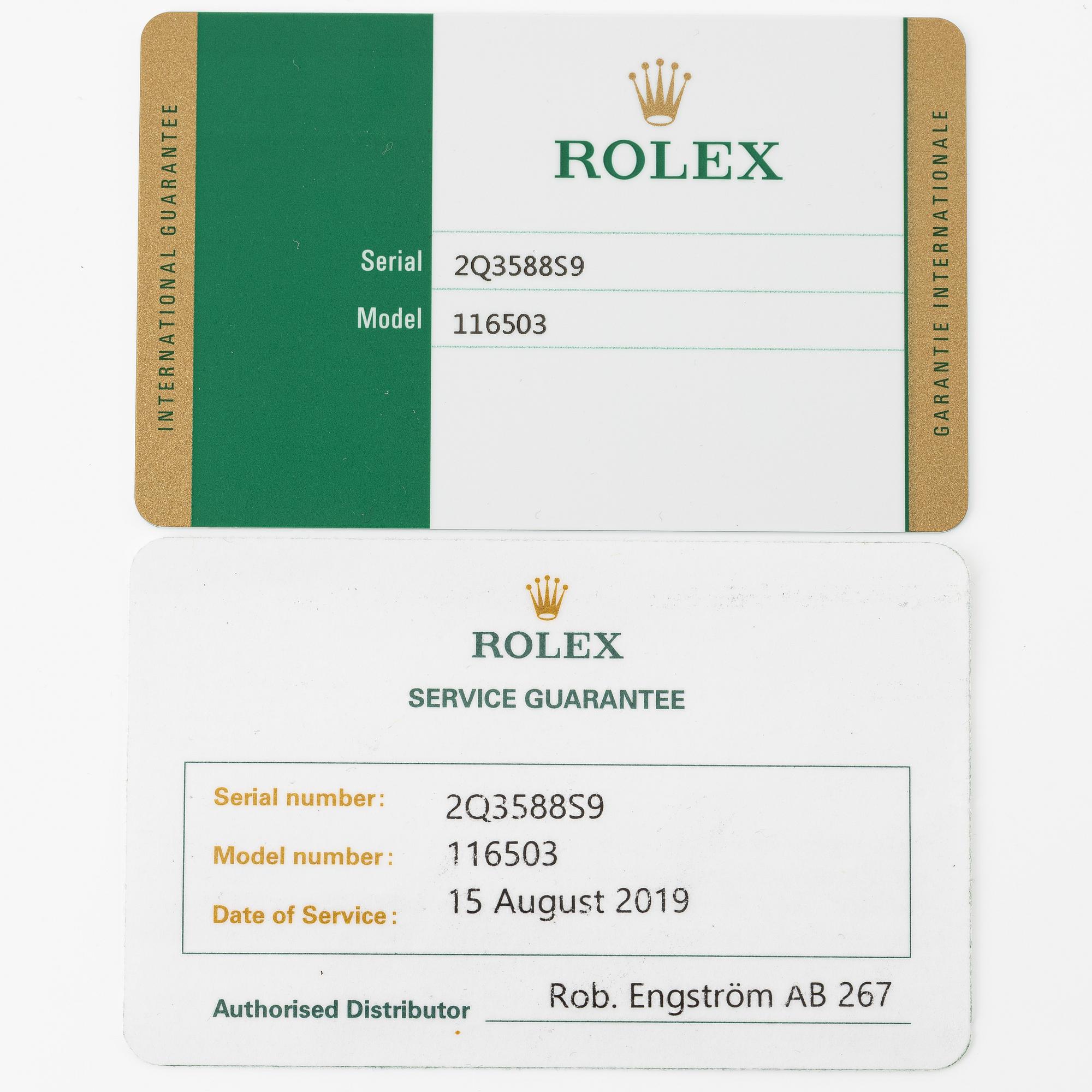 Rolex, Oyster Perpetual, Cosmograph Daytona, Chronometer, "Diamond Dial", wristwatch, 40 mm.