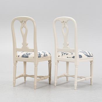 A set of eight 'Hallunda' Gustavian style chairs from Ikea, 1990s.