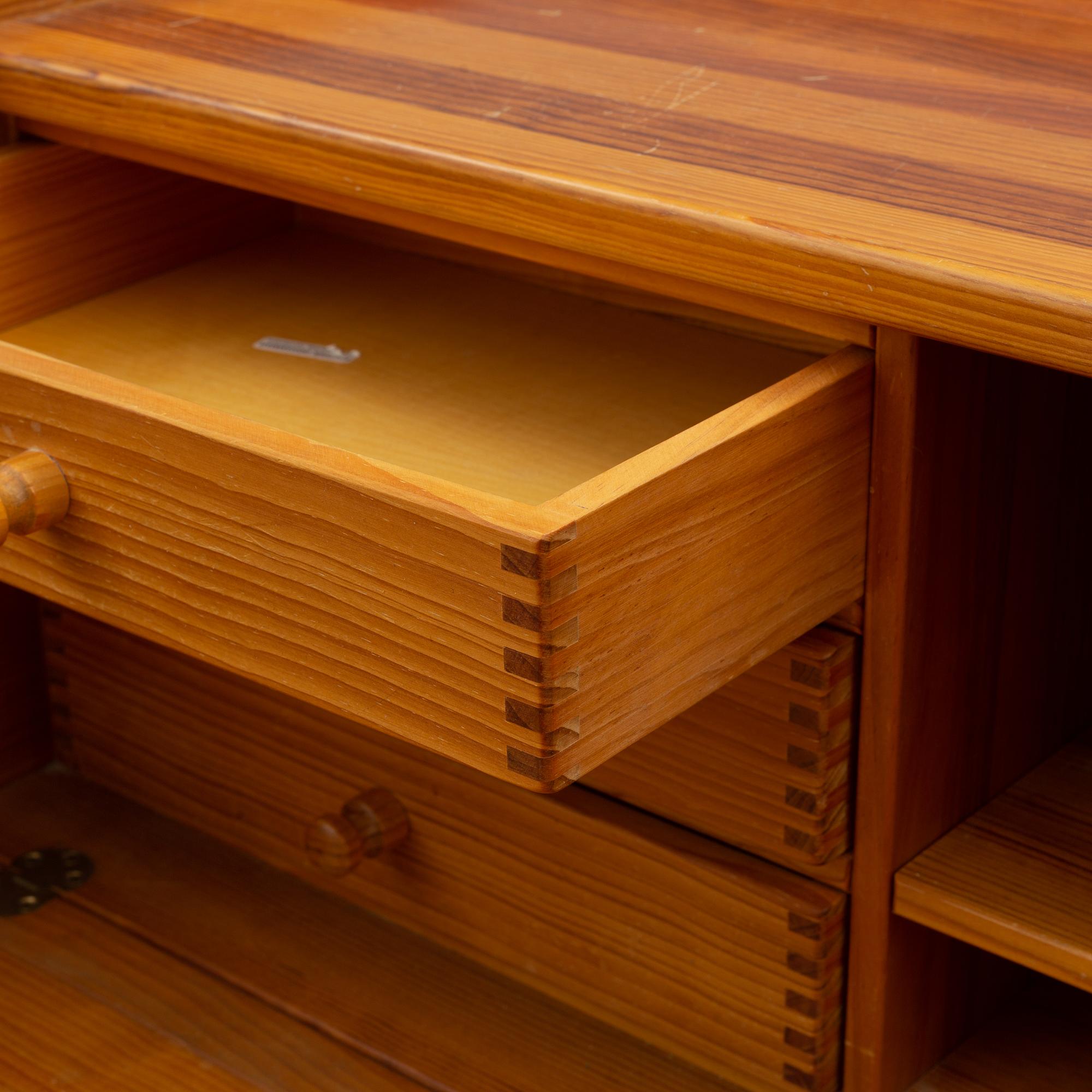 A mid 20th century writing desk by Andreas Hansen for Hadsten Träindustri, Denmark.