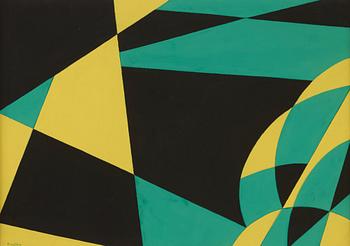 HARRY BOOSTRÖM, Gouache, signed. Dated -54 verso.
