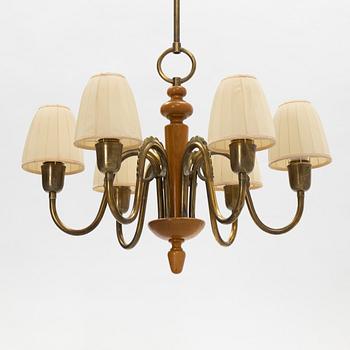 Harald Notini, a Swedish Modern ceiling light, Böhlmarks 1940s'/50's.
