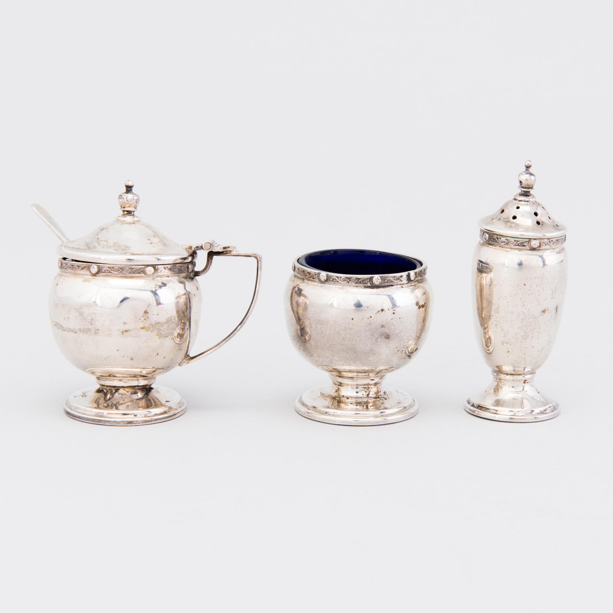 ENGELSKT SILVER, 11 delar, Birmingham och Sheffield, 1900-talets första hälft.