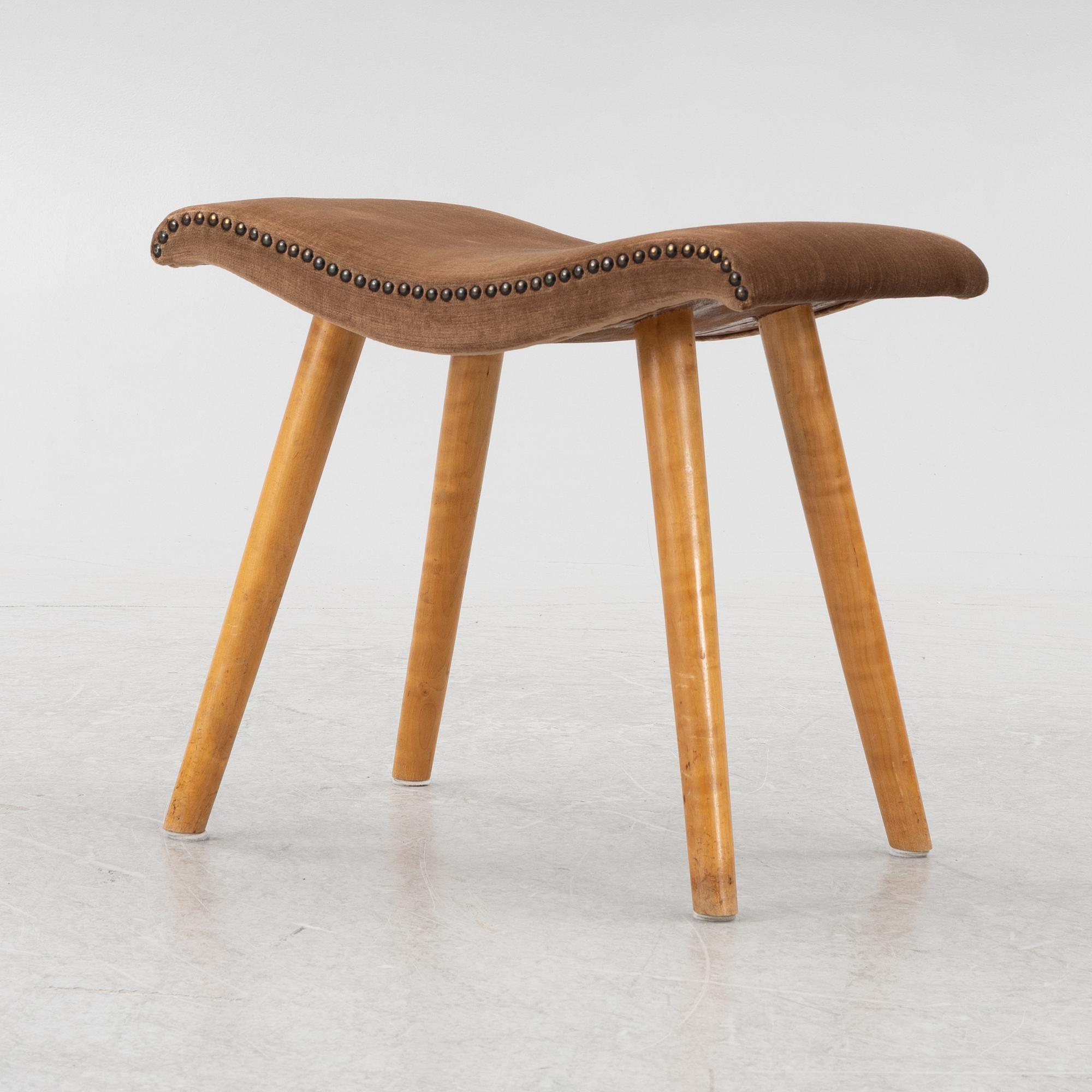 Stool, Swedish Modern, 1940s.