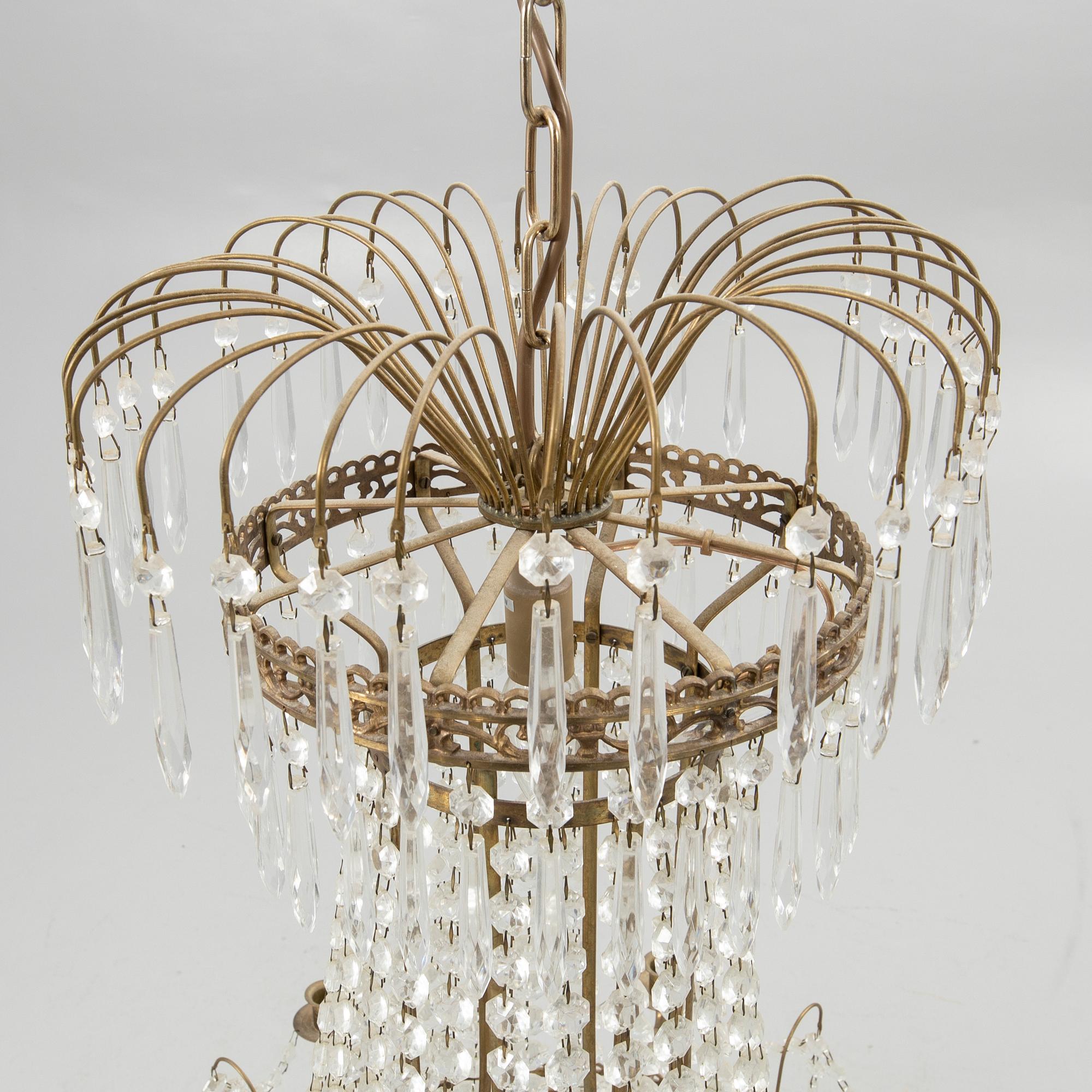 Chandelier, Gustavian style, 20th century.