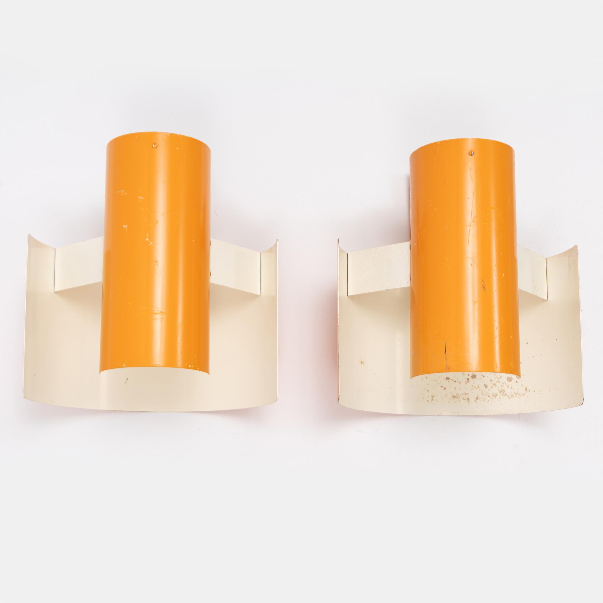 A pair of wall lights, AB Bruno Herbst, second half of the 20th Century.