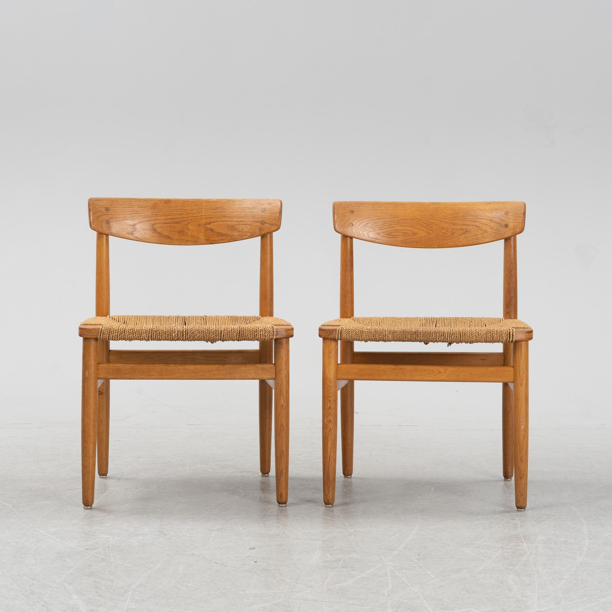 Børge Mogensen, an 'Öresund' dining table and six chairs, second half of the 20th Century.