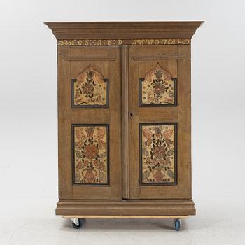 A painted 18th century cabinet.
