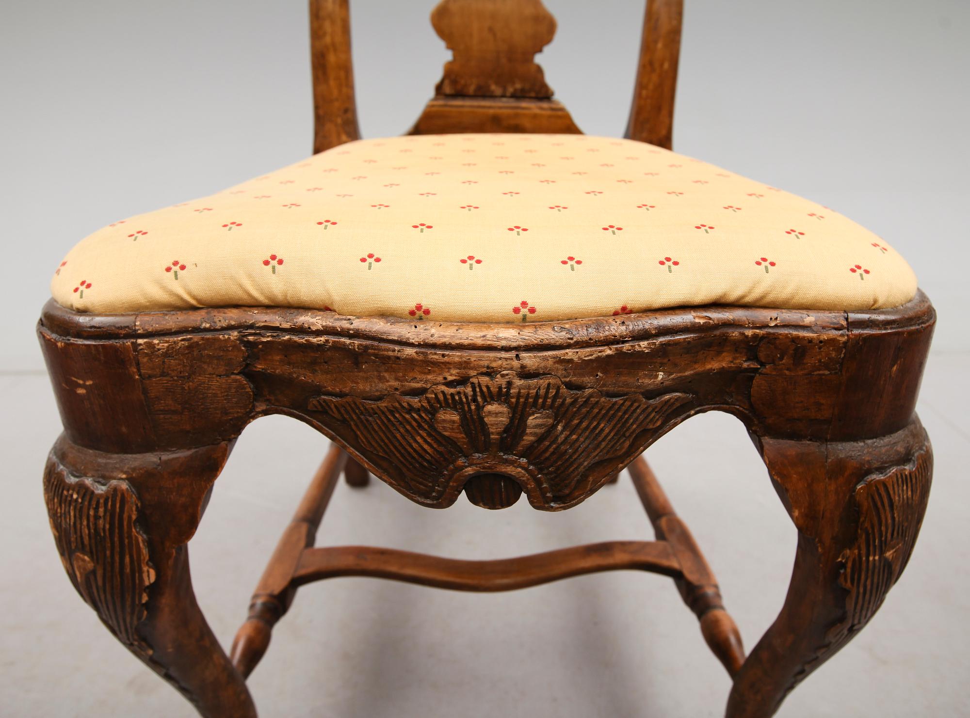 STOLAR, 5 st, senbarock, 1700-tal.