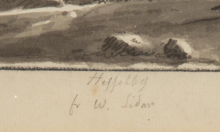 Ulrik Thersner, tuschlavering, daterad 1820.