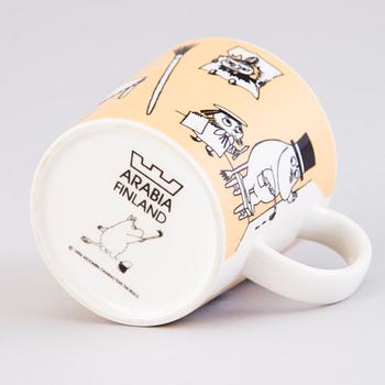 MOOMIN-MUG, porcelain, 'Office', Moomin Characters, Arabia 1996-2002.