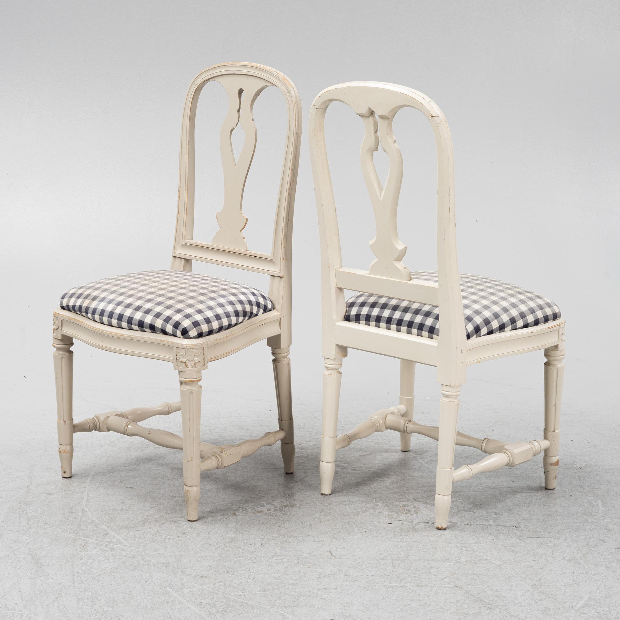 Stolar, 8 st, "Hallunda", IKEA:s 1700-tals serie, 1990-tal.