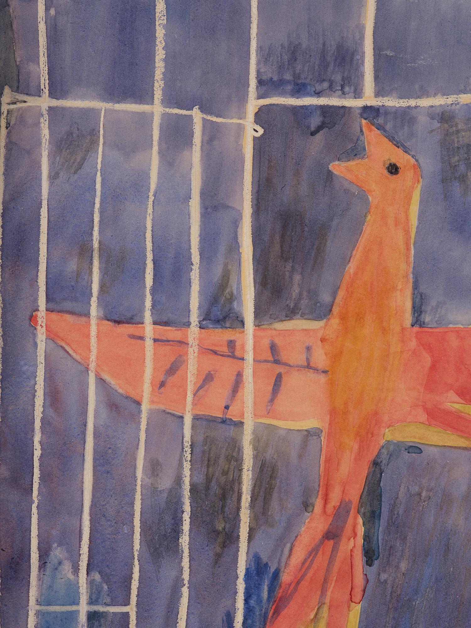 Randi Fisher, Bird in a cage.