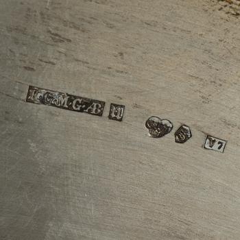 Ten Swedish silver dishes, including mark of KG Markström, Uppsala 1916.