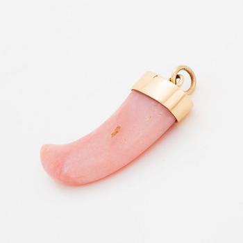 Ebba Brahe Jewellery, charm, pink opal and 18K gold.