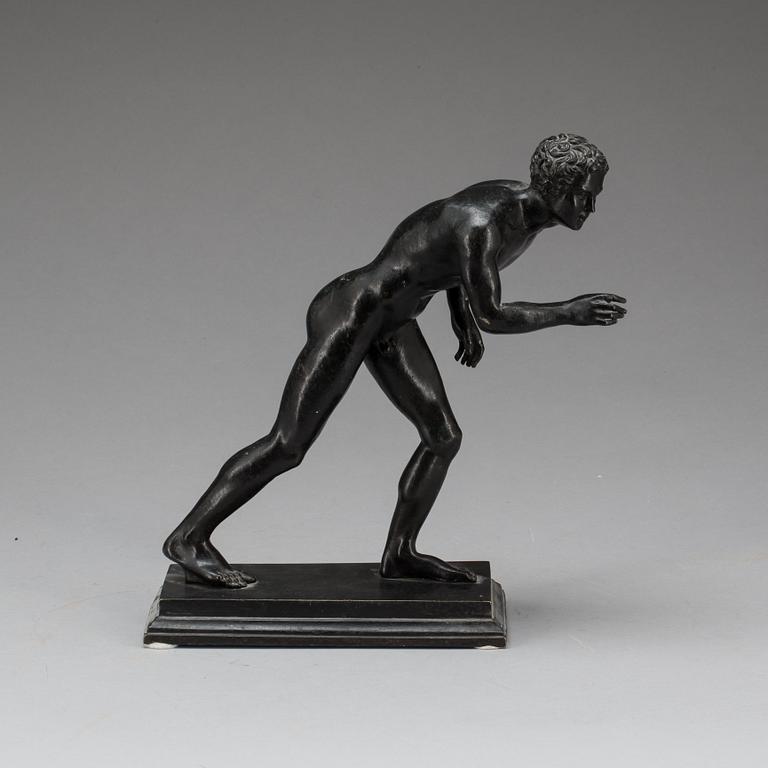 SKULPTUR, patinerad brons, 1800-talets slut.