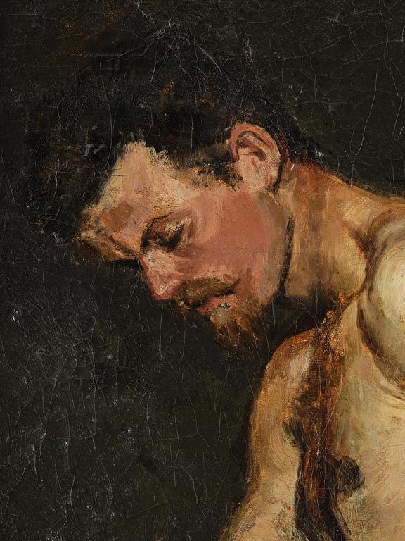 Anders Zorn, The model Skald, academy janitor.