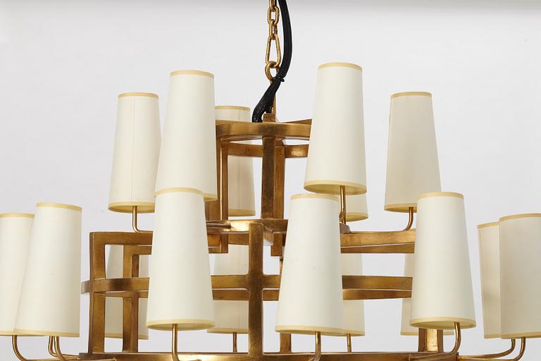 A chandelier, Tory Burch.