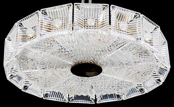 TAKLAMPA, glas, Orrefors, design Carl Fagerlund.