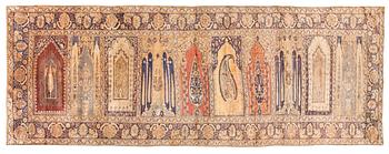 352. SEMI-ANTIQUE KAYSERI SAF. 277,5 x 102 cm.