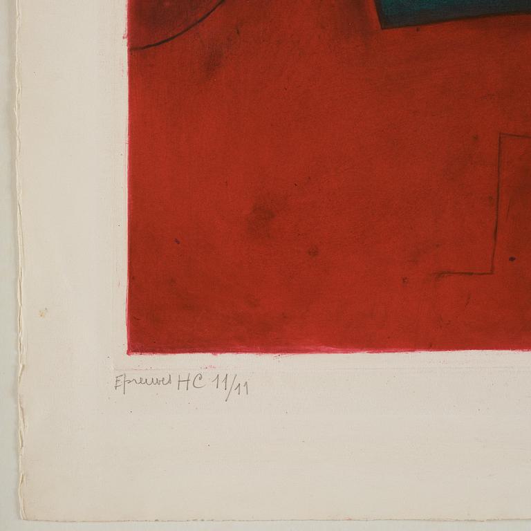 Serge Poliakoff, "Composition rouge et verte".