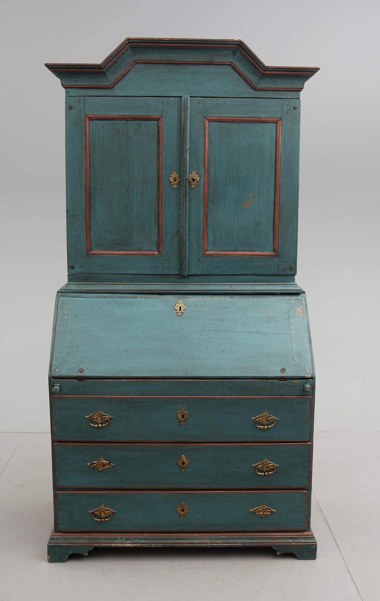 SKRIVSKÅP, allmoge, 1800-talets första hälft.