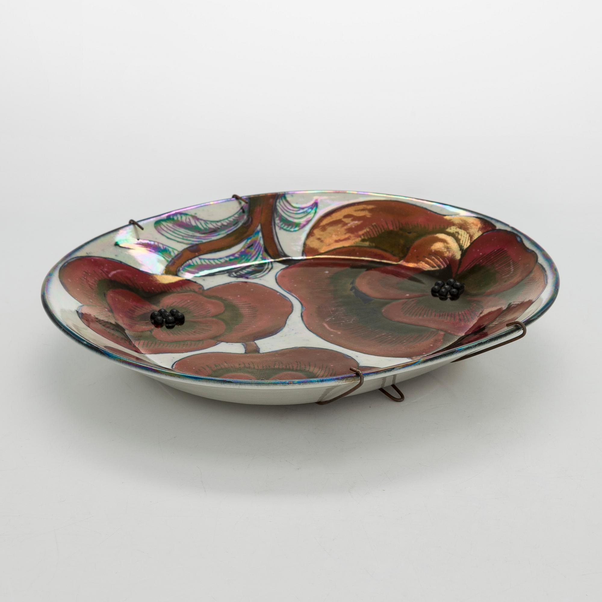 Birger Kaipiainen, fat, keramik, signerad Kaipiainen Arabia.