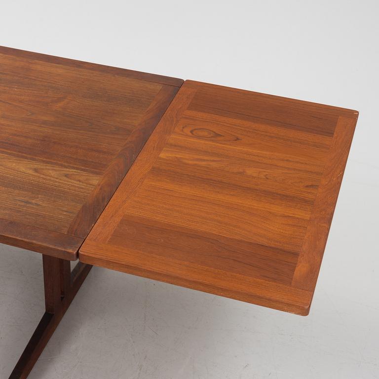 A teak Shaker style dining table, mid 20th Century.