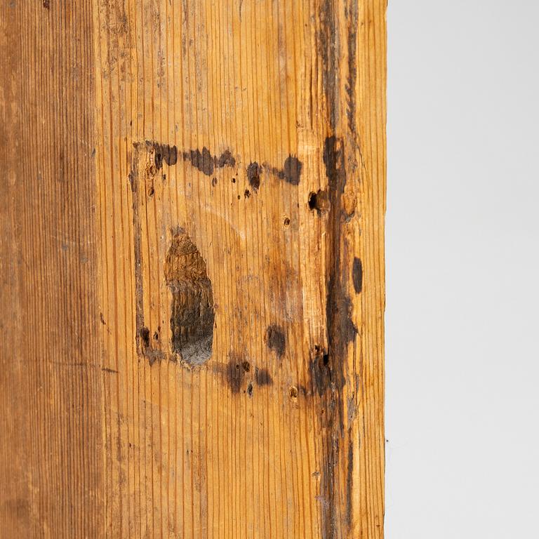 A Swedish Dalecarlian folk art cabinet dated 1808.