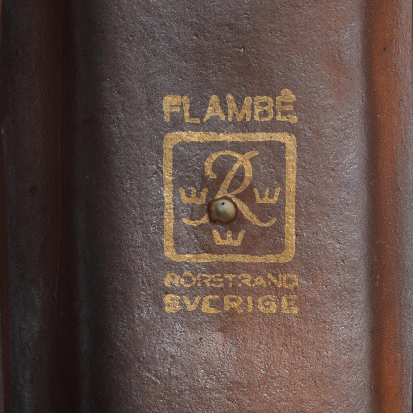 Gunnar Nylund, lockurna, "Flambé", Rörstrand.