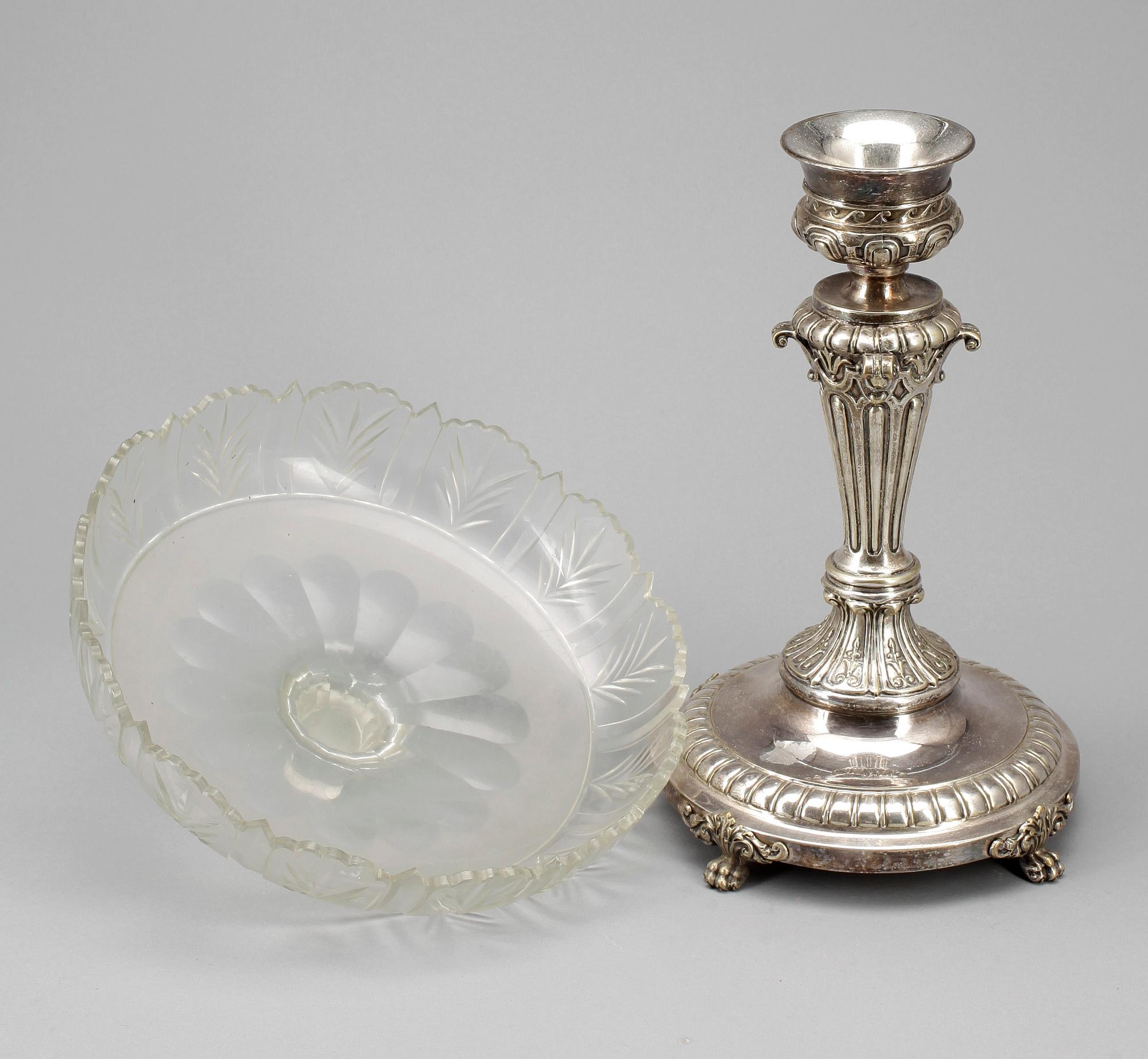 JARDINJÄR, nysilver och glas, 1900-talets första kvartal.