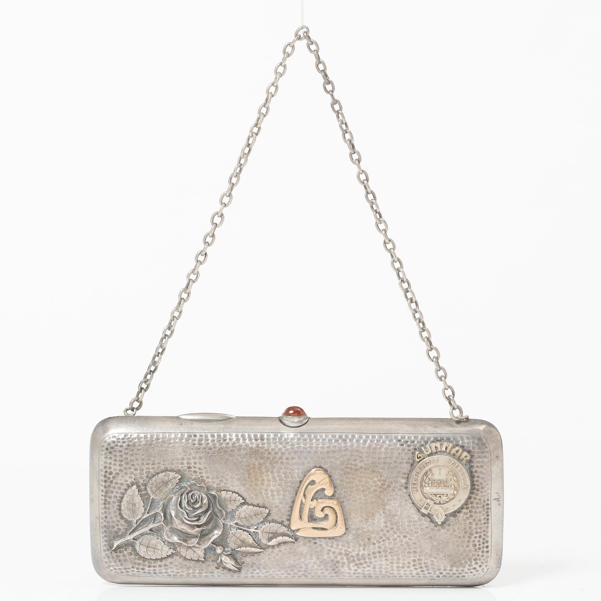 A Finnish silver evening bag, Turku 1919.