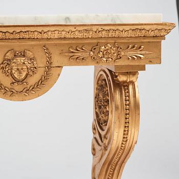 A Swedish Empire console table, first part of the 19th century.