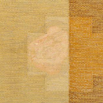 Ingegerd Silow, a flat weave rug, signed IS, c. 232 x 168 cm.