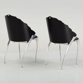 Bernard Dequet, a pair of chairs, second half of the 20th century.