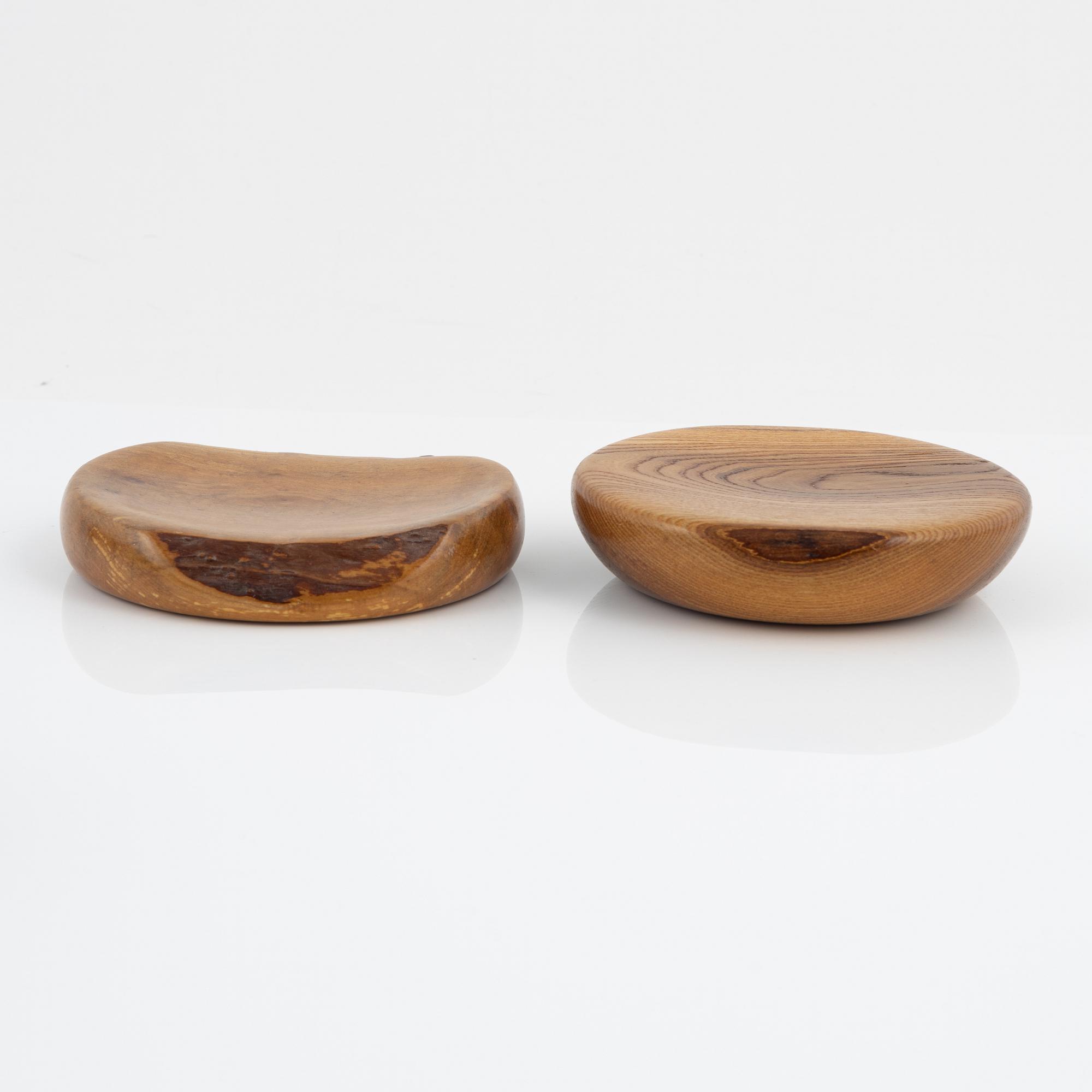 Magnus Ek, a set of seven wood serving platters for Oaxen Krog, 2018.