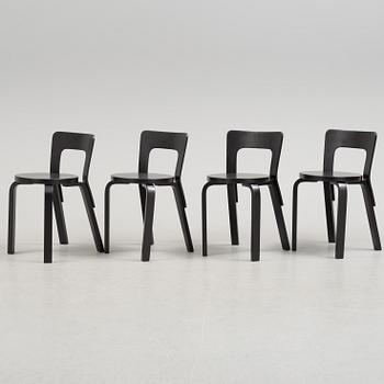 ALVAR AALTO, stolar 4 st och bord för barn.