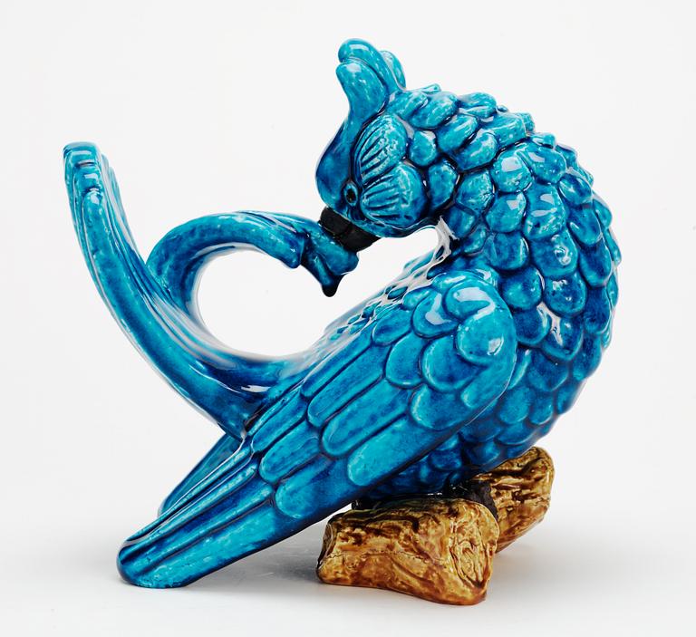 A Gunnar Nylund stoneware figure of a bird, Rörstrand.